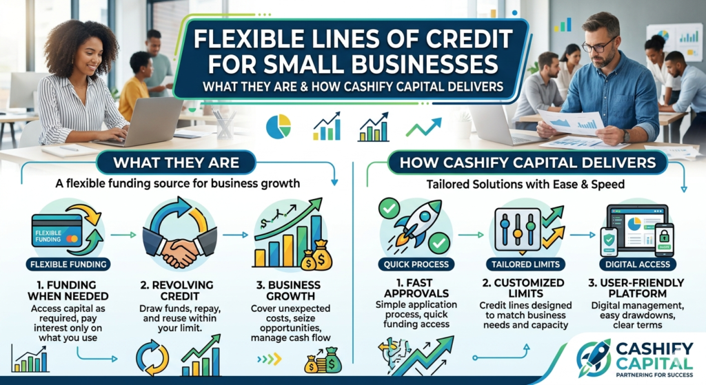 Flexible Lines of Credit for Small Businesses: What They Are & How Cashify Capital Delivers