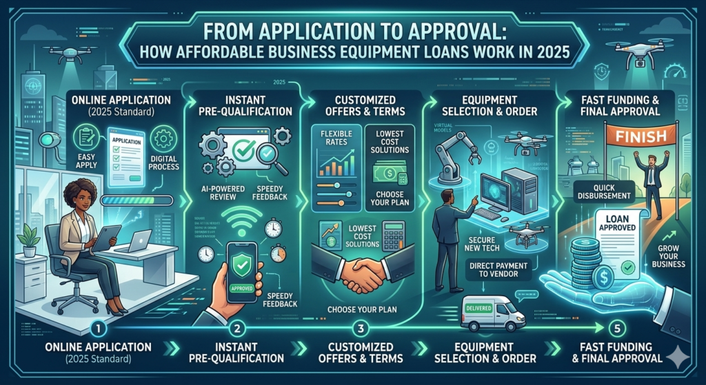 From Application to Approval: How Affordable Business Equipment Loans Work in 2025